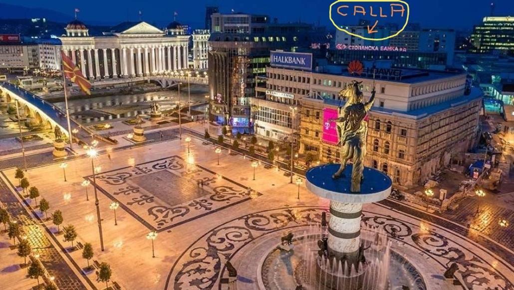 Calla 5 Apartment - Main Square, In The City Shopping Center - Parking Slot With Security And Video Camera Скопье Экстерьер фото